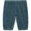 Corduroy Baby Trousers, Dark Teal - Pants - 1 - thumbnail