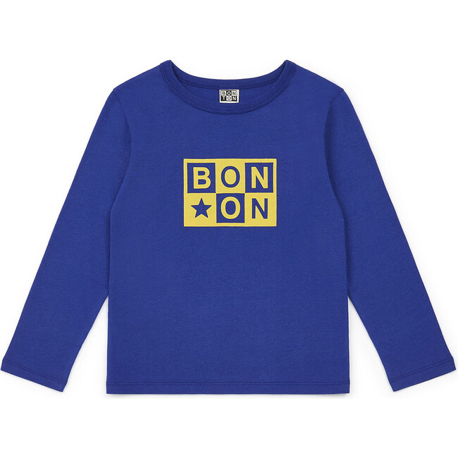 Bonton Logo Long-Sleeve T-shirt, Blue