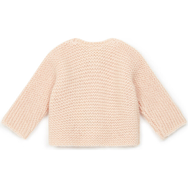 Timousse Heart Knit Cardigan, Peach