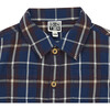 Plaid Baby Shirt, Navy - Shirts - 3