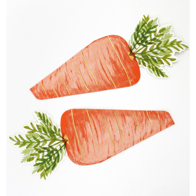 Foiled Carrot Napkins - Party - 3