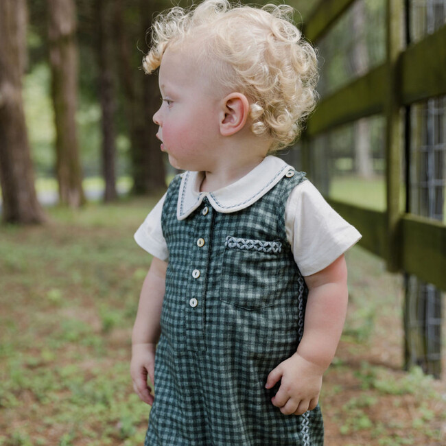 Jonathan Romper, Eucalipto Check - Rompers - 2