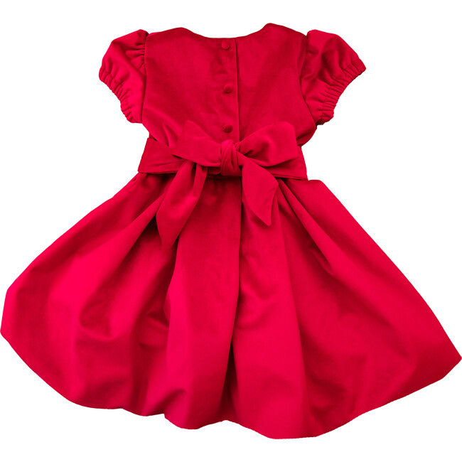 Elizabeth Dress, Red Velvet - Dresses - 5