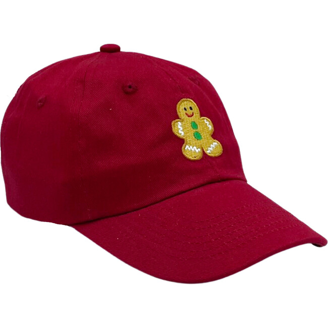 Kid Gingerbread Baseball Hat, Ruby Red