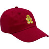 Kid Gingerbread Baseball Hat, Ruby Red - Hats - 1 - thumbnail