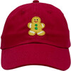 Kid Gingerbread Baseball Hat, Ruby Red - Hats - 3