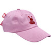 Kid Tutu Bow Baseball Hat, Palmer Pink - Hats - 1 - thumbnail