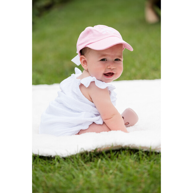 Baby Bow Baseball Hat, Palmer Pink