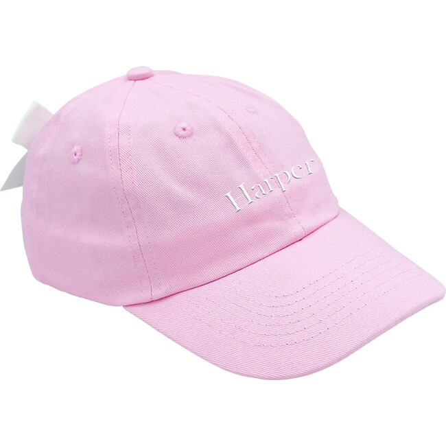 Baby Bow Baseball Hat, Palmer Pink - Hats - 4