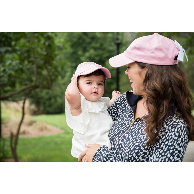 Baby Bow Baseball Hat, Palmer Pink - Hats - 9