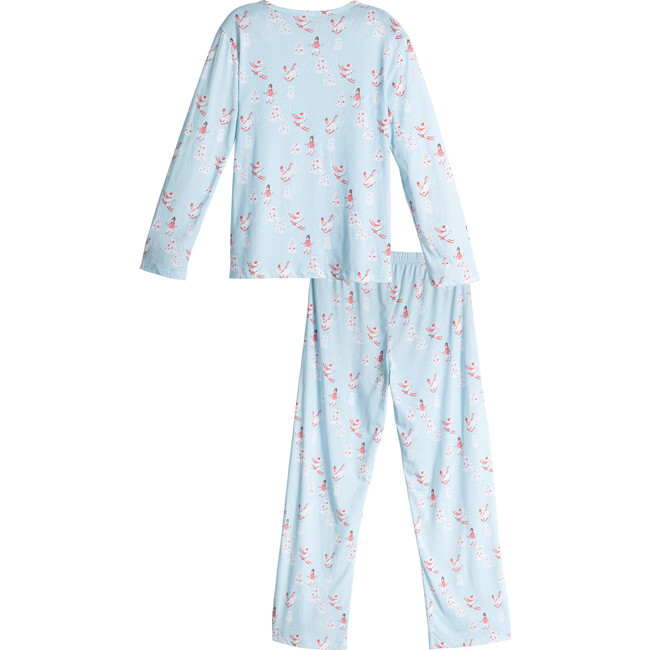 Women's Aster Holiday Pajama Set, Ski Pups - Pajamas - 3