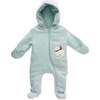 Mint Polar Bear Welsoft Babysuit, Green - Bodysuits - 1 - thumbnail