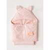 Floral Welsoft Swaddle, Pink - Swaddles - 2 - thumbnail
