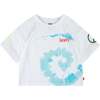 Tie Dye Logo T-Shirt, White - T-Shirts - 1 - thumbnail