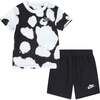 Blot Print Logo Outfit, Black - Mixed Apparel Set - 1 - thumbnail