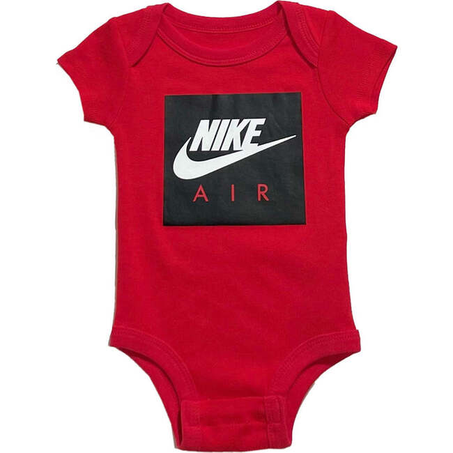 Box Logo Babysuit Set, Red - Mixed Apparel Set - 3