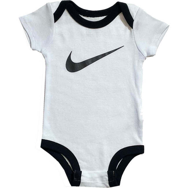 3-Piece Logo Swoosh Babysuit Set, White - Mixed Apparel Set - 3