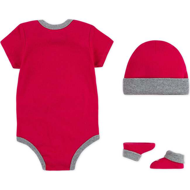 3-Piece Logo Swoosh Babysuit Set, Pink - Mixed Apparel Set - 5
