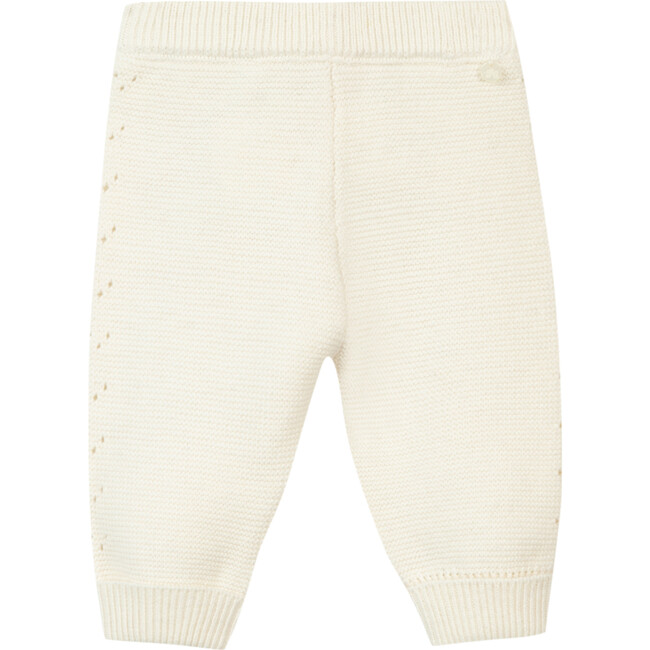 Knit Baby Pants, Cream