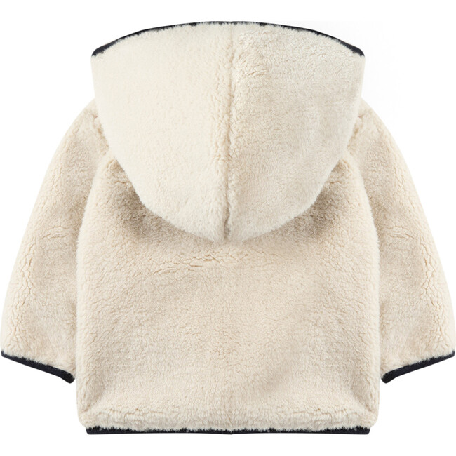 Fleece Baby Jacket, Cream - Sweaters - 4