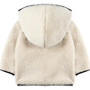 Fleece Baby Jacket, Cream - Sweaters - 4