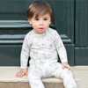 Forest Bunny Baby Pajamas, White - Pajamas - 2