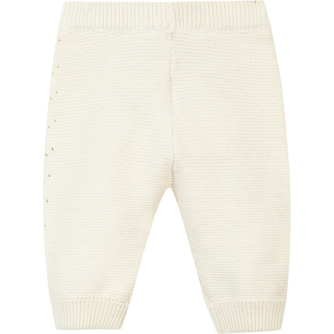 Knit Baby Pants, Cream