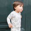 Forest Bunny Baby Pajamas, White - Pajamas - 3