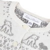 Teddy Bear Friends Knit Baby Jumpsuit, White - Onesies - 4