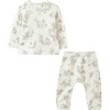 Forest Bunny Baby Pajamas, White - Pajamas - 5