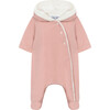 Corduroy Faux-Fur Lined Onesie, Pink - Onesies - 1 - thumbnail