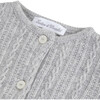 Cable Knit Baby Jumpsuit, Grey - Onesies - 4
