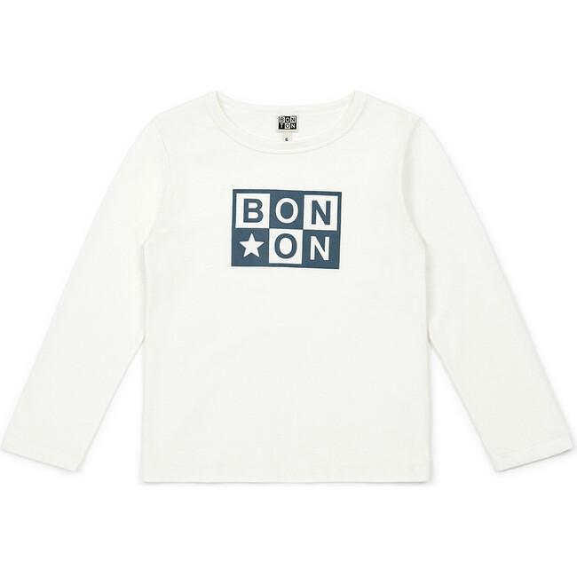 Bonton Logo Long-Sleeve T-shirt, White