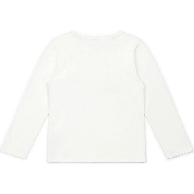 Bonton Logo Long-Sleeve T-shirt, White - T-Shirts - 3