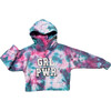 GRL PWR Varsity Patch Girl Power Hoodie Sweatshirt, Pastel Tie Dye - Sweatshirts - 1 - thumbnail