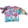 Customizable Rainbow Tie Dye Crewneck Sweatshirt with Hand Embroidery, Multi - Sweatshirts - 6