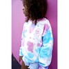 Rainbow Tie Dye Crewneck Best Friends "BFF" Heart Sweatshirt with Hand Embroidery - Sweatshirts - 2