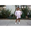 Customizable Zip Up Hoodie Sweatshirt with Hand Embroidery, Lavender - Sweatshirts - 5