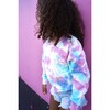 Rainbow Tie Dye Crewneck Best Friends "BFF" Heart Sweatshirt with Hand Embroidery - Sweatshirts - 3