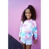 Rainbow Tie Dye Crewneck Best Friends "BFF" Heart Sweatshirt with Hand Embroidery - Sweatshirts - 5