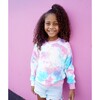Rainbow Tie Dye Crewneck Best Friends "BFF" Heart Sweatshirt with Hand Embroidery - Sweatshirts - 11