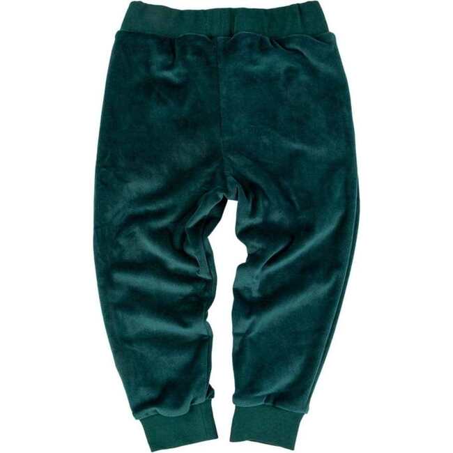 Ziggy Jogger, Green Velour - Sweatpants - 2
