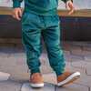 Ziggy Jogger, Green Velour - Sweatpants - 4