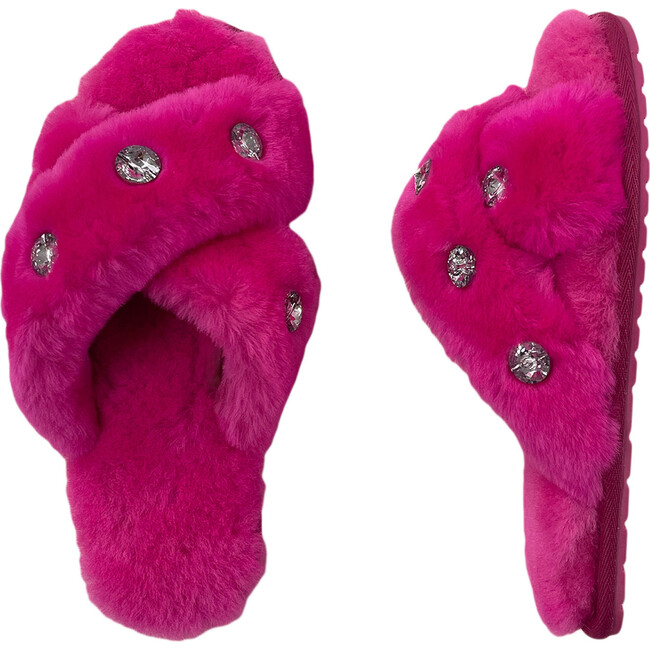 Women's Barbie Mayberry Gems Slipper, Barbie Pink - Slippers - 1