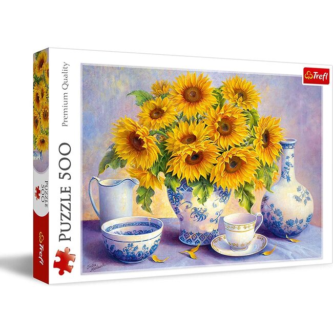 500 Piece Jigsaw Puzzle, Sunflowers