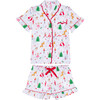 Women's Hilton Christmas Magic Short Set, Multicolour - Pajamas - 1 - thumbnail