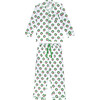 Men's Wreath Long Pajama Set, Green - Pajamas - 1 - thumbnail
