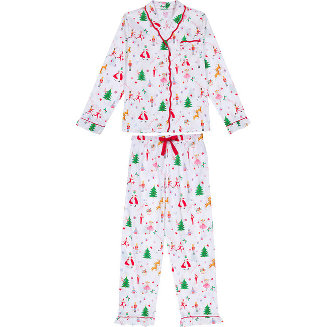 Women's Hilton Christmas Magic Long Set, Multicolour - Pajamas - 1