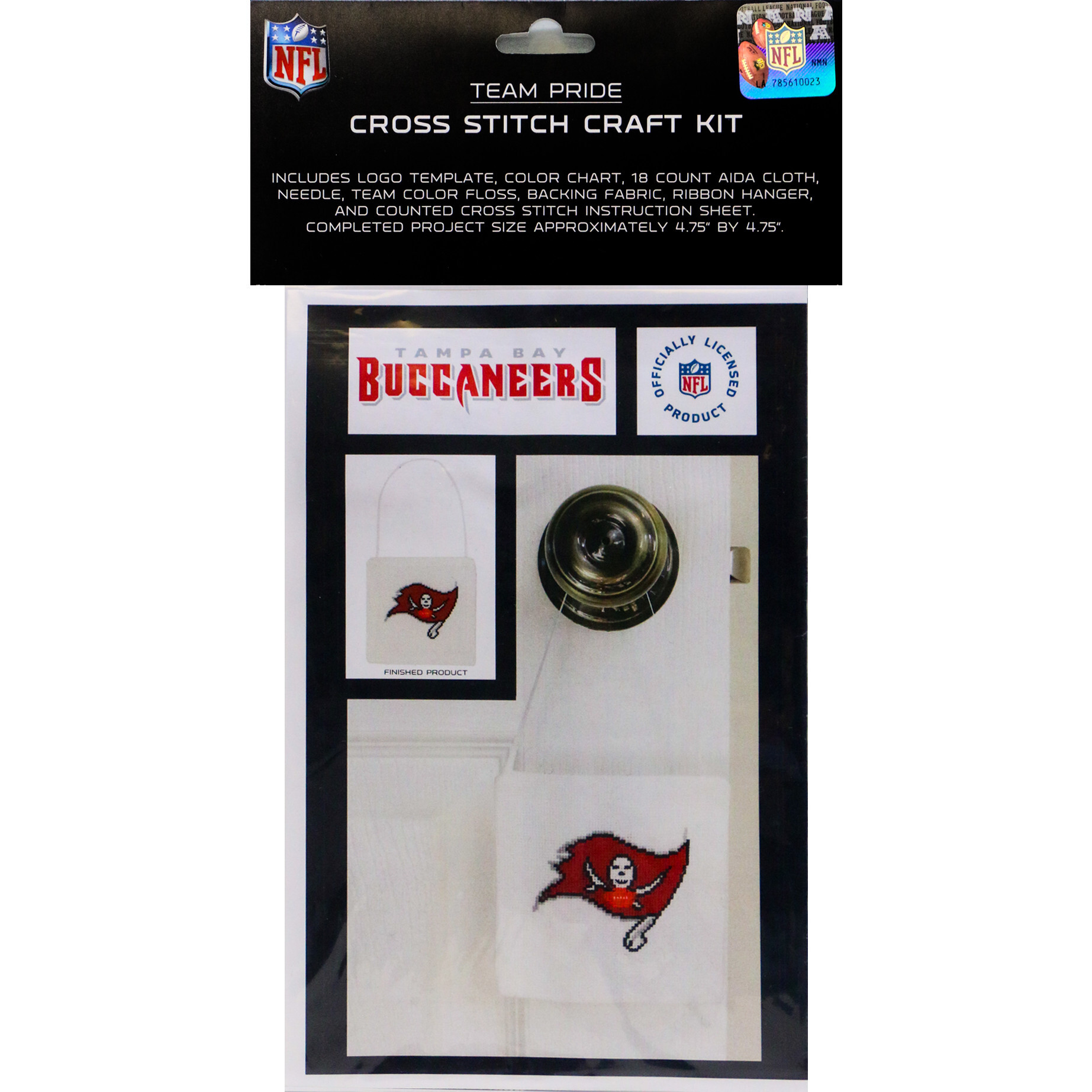 NFL Tampa Bay Buccaneers Team Pride Paint by Number Craft Kit, 1