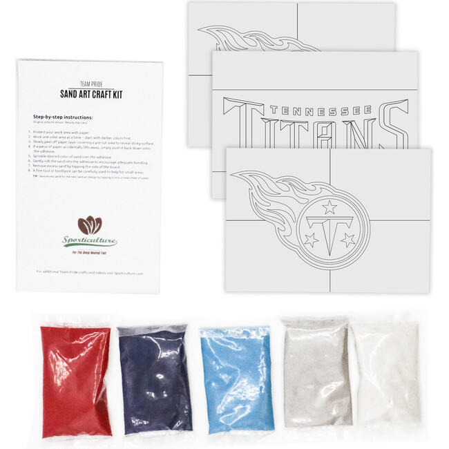 NFL Tennessee Titans Sand Art Craft Kit - Arts & Crafts - 3